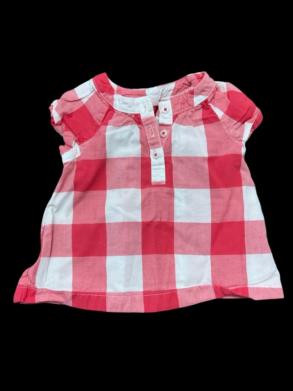 👣 5/$25  - Red/White Checkered Blouse